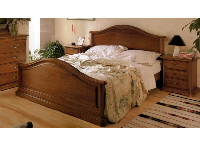 Kaufen Sie ein großes Doppelbett in klassisch schlichtem Stil aus Naturholz