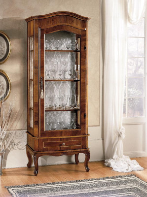 Vitrine Schrank Vitrinen Wohnzimmer Schränke Anrichte Italienische Möbel Holz