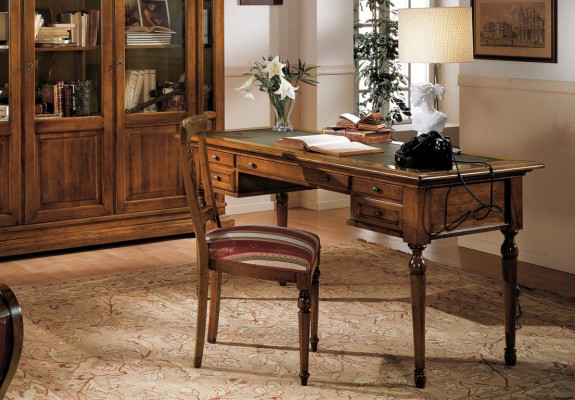 Tisch Sekretär Schreibtisch Schreibtische Italienische Möbel Büro Holz Tische