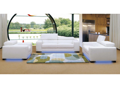XXL Big 3 Sitzer (ohne 2+1) Sofa Couch Polster Couchen Sofas Leder Sitz