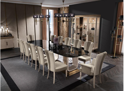 Komplett Esszimmer Tisch Kommode 10x Stühle Set Garnitur Gruppe 11 tlg. neu