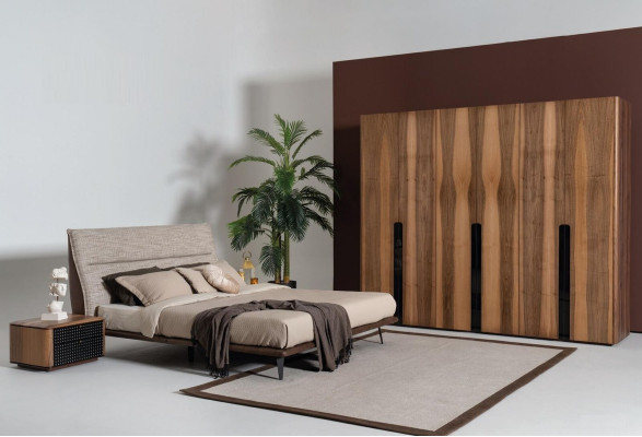 Sechstüriger Kleiderschrank Schrank Holz Möbel Schlafzimmer xxl Holz