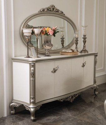 Luxus Kommode Spiegel Gruppe Holz Konsole Sideboard Schubladen Konsolen