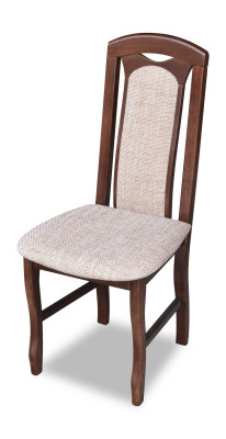 Stuhl ohne Armlehne Esszimmerstuhl Holz Stoff Esszimmer Design Sessel