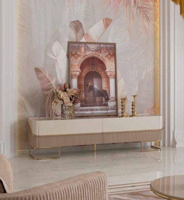 Klassischer Fernseher Ständer Sideboard Kommode Wohnzimmer Schränke rtv tv