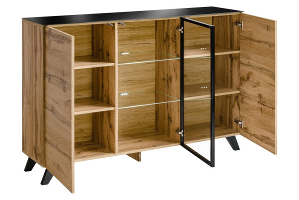 Kommode Holz Design Modernes Sideboard Wohnzimmer Einrichtung Neu