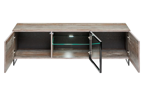 Luxus TV-Ständer Modern Design Einrichtung Wohnzimmer Holz Möbel Neu