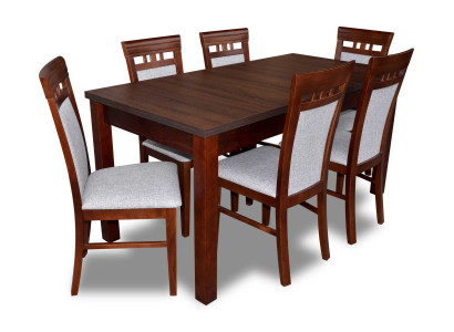 Komplette Esszimmer Garnitur Tisch 6x Stühle Luxus Essgruppe Set Neu