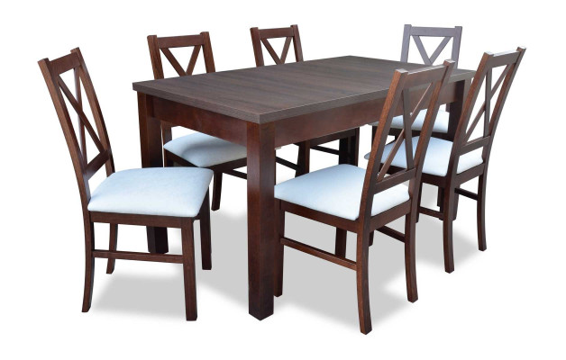 Modernes Esszimmer Möbel luxuriösen Esstisch + 6x Stühle Tisch Neu