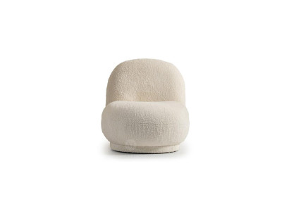 Sessel Cocktailsessel Moderne Weiß Polster Stoff Sitzer Einsitzer