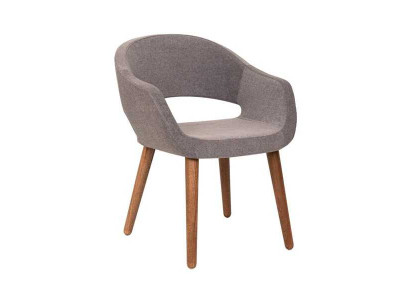 Grauer Esszimmerstuhl Wohnzimmer Stuhl Armlehnen Stühle Designer Holz