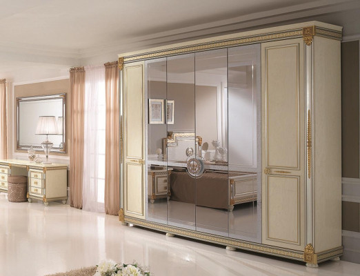 Kleiderschrank Schlafzimmer Holz Schrank Modern Stil Schränke Luxus Klassisch