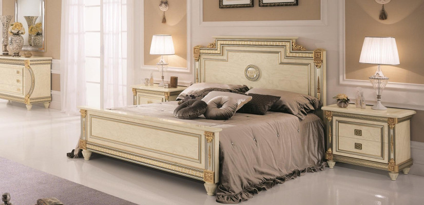 Bett 2x Nachttisch Design Schlafzimmer Klassischer 3tlg. Luxus Betten Set Möbel