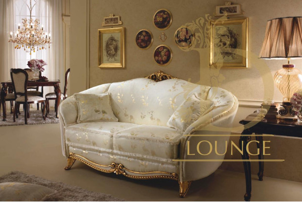 Sofa Couch 3 Sitzer ohne 2+1 Designer Möbel Klassische Barock Rokoko