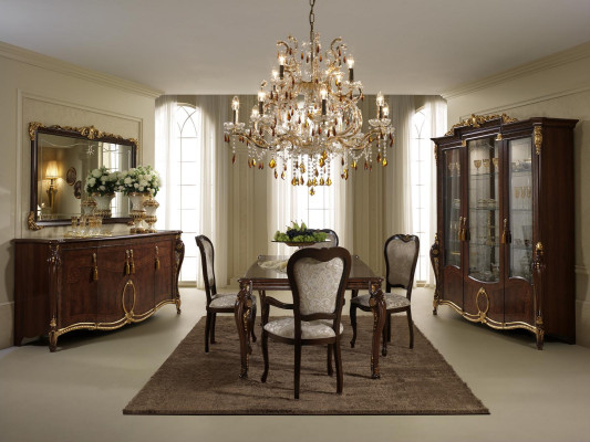 Klassische 1 Stuhl Designer Italienische Esszimmer Möbel Holz Barock