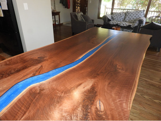 Esstisch Design Tisch Moderne Tische Meer Ozean Fluss Möbel 220x90 Epoxid Harz