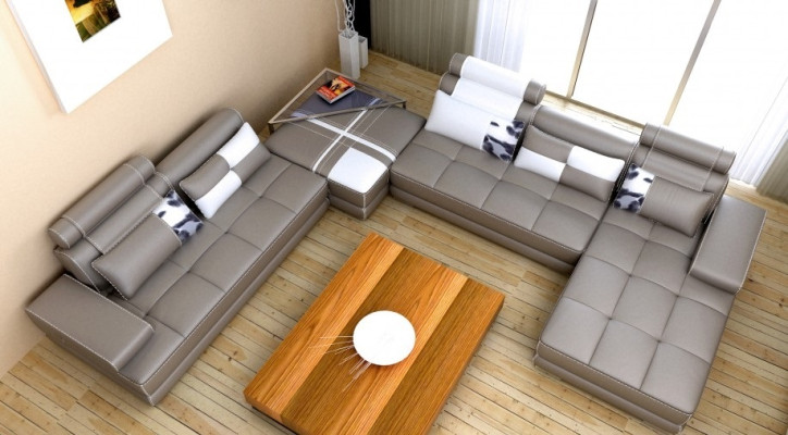 Ecksofa Sofa Couch Wohnlandschaft Ledersofa xxl Designer Sofas Wolfhagen