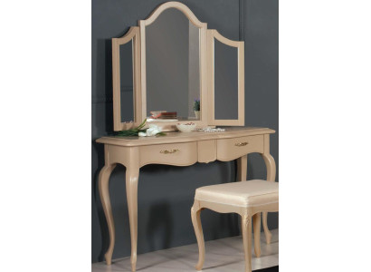 Schminktisch mit Spiegel Schlafzimmer Möbel Design Nachttisch Hocker 2tlg. Neu