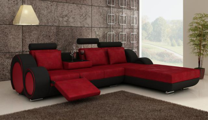 TEXTILSOFA GARNITUR ECKCOUCH USB Massanfertigung WOHNLANDSCHAFT COUCHGARNITUR