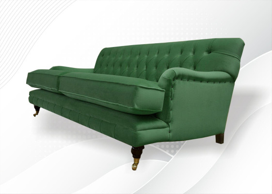 Chesterfield Designer Möbel Hochwertige Dreisitzer Couch Polster Stoff