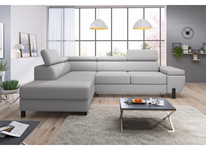 Wohnlandschaft Eck Polster Bettfunktion Design Modern Ecksofa L-Form Sofa Neu