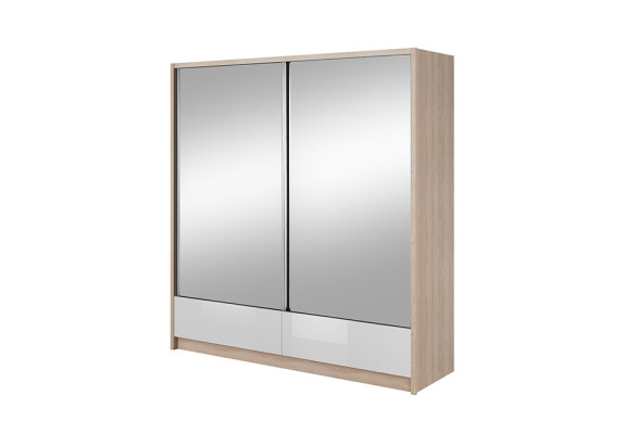 Garderobe Aufbewahrung 200cm Regal Schrank Archiv Dekorative Schiebetüren