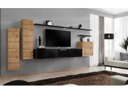 Luxus Wohnzimmermöbel Set Designer Wohnwand Wandregal Wand Schrank Möbel