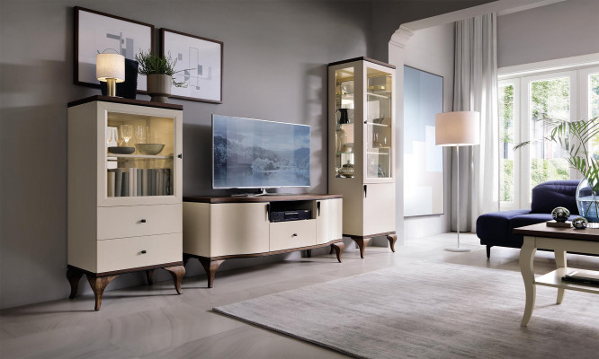 Designer RTV TV Anrichte Kommode Side Low Board Schrank Zimmer Regal Luxus Wohn