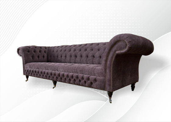 xxl Big Sofa Couch Chesterfield 265cm Polster Sofas 4 Sitzer Leder