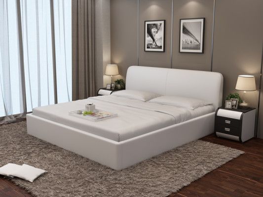 Bett mit USB Polsterbett Luxusbett Doppelbett Ehebett Betten 140/160/180 cm