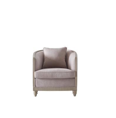 Wohnzimmer Luxus Sessel Hotel Polster Deko Moderne Einsitzer Designer Grau