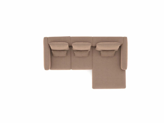 Designer Möbel Beige Eck Garnitur Polstermöbel Wohnzimmer Sofa Couch