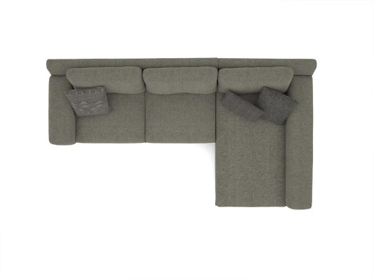 Grau Designer Ecksofa L-Form Relax Wohnzimmer Polstersofa Luxus Modern Möbel