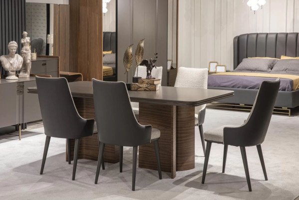 Luxus Esszimmer Set Esstisch 6x Stühle Sideboard Essgruppen Essgarnitur 8 tlg
