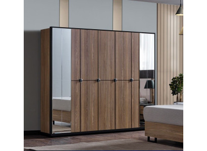 Kleiderschrank Schränke Schrank Design Holz 246 cm Modern Möbel Neu