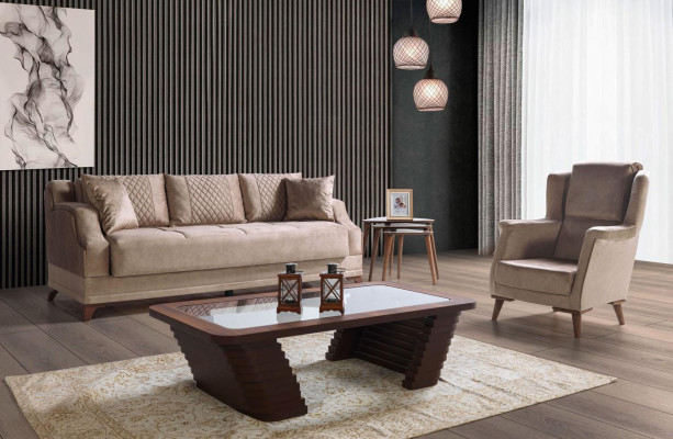 Sofagarnitur 3+1 Sitzer Sessel Garnitur Modern Relax Sessel Möbel Neu Luxus Eu