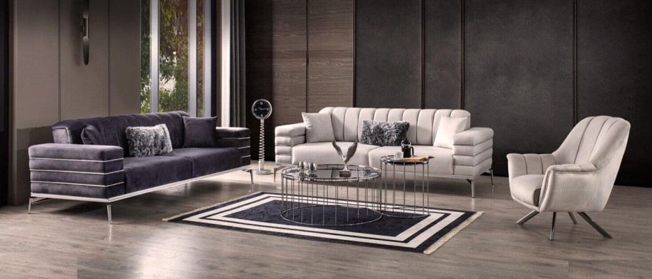 Sofagarnitur 331 Sitzer Luxus Möbel Wohnzimmer Couch Sofa Polster 3tlg.