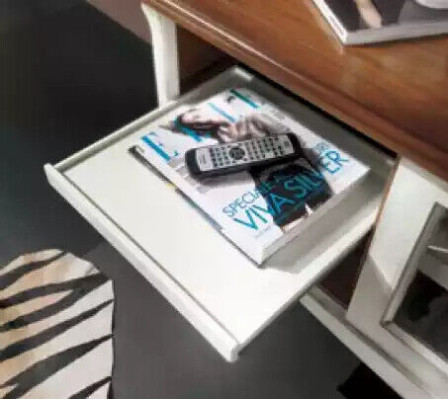 Wohnwand Wandschrank Wohnzimmer Lowboard Klassische Design Set 2tlg.