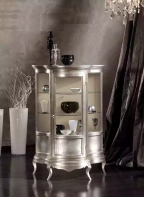 Design Möbel Holz Klassischer Vitrine Schrank Regal Italienische Möbel