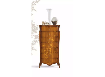 Exklusive braune Hochkommode Schrank Kommode Schränke Kommoden Sideboard