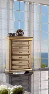 Komplettes Schlafzimmer Design Modern Luxus Bett 2x Nachttische Kommode