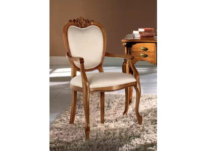 Klassischer Luxus Polsterstuhl Holzmöbel Esszimmer Stuhl Möbel Neu