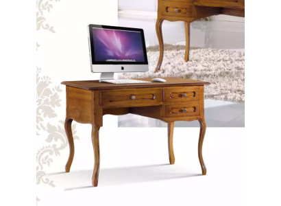 Klassischer Schreibtisch Holzmöbel Braun Arbeitszimmer Möbel Schubladen