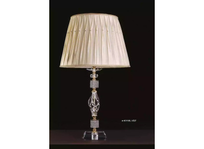 Luxuriöse Leuchte Tischlampe stilvolle Beige Tischlampe Tisch Kristall neu