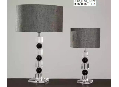 Klassische Nachttischlampe grau Tischlampe luxuriöse Tischlampe Lampe