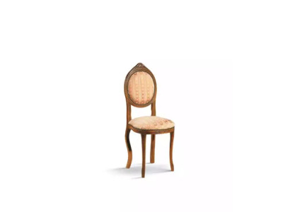 Stuhl ohne Armlehne Esszimmerstuhl Holz Stoff Esszimmer Design Sessel