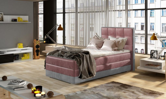 Bett Polster Design Luxus Hotel Betten 90x200cm Schlaf Zimmer Boxspring Single