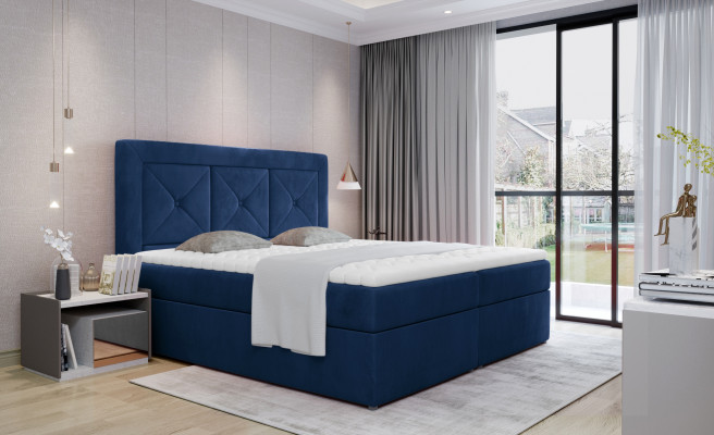 Luxus Samt Betten Königliches Leder Bett Palast Hotel Doppelbett Neu