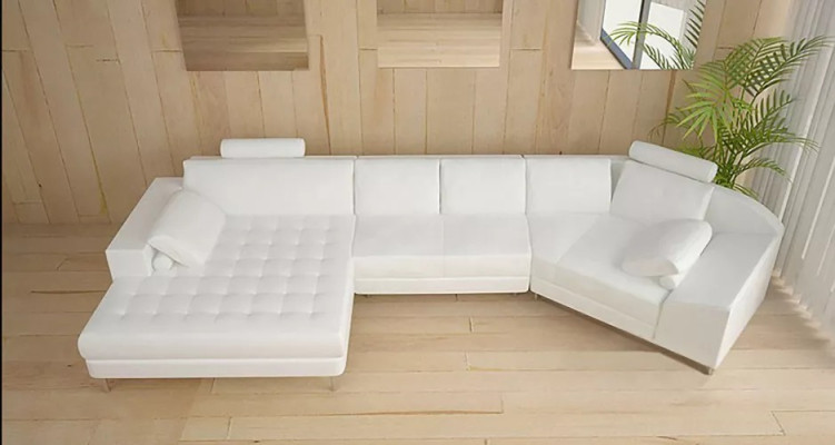 Ecksofa Ledersofa Design Sofa Ecksofa U Form Modernes Polster Wohnzimmer Möbel