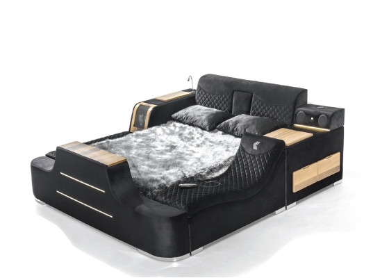Exquisites Bett multifunktionales Doppelliegebett moderne Schlafzimmermöbel